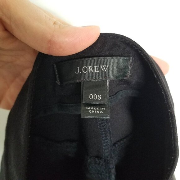 J.Crew Pixie Black Zipper Pocket Legging Pants 00S - Picture 10 of 14